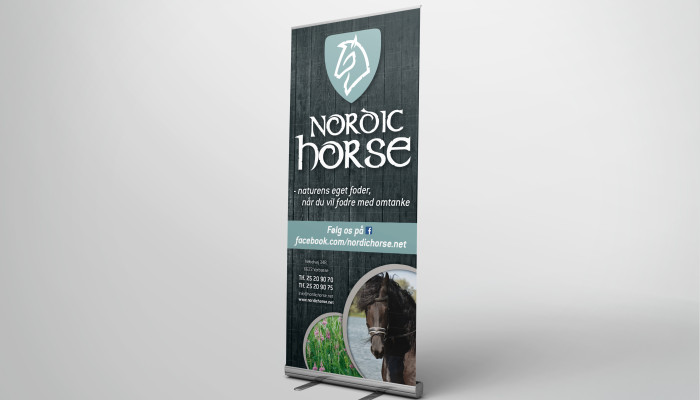 Nordic Horse – roll-up banner