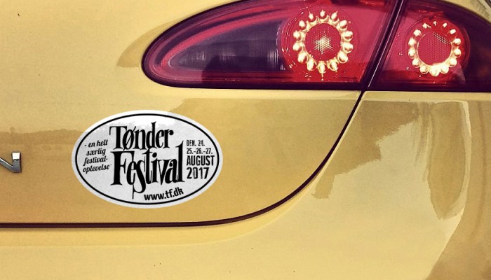 Tønder Festival – bilsticker (2017)